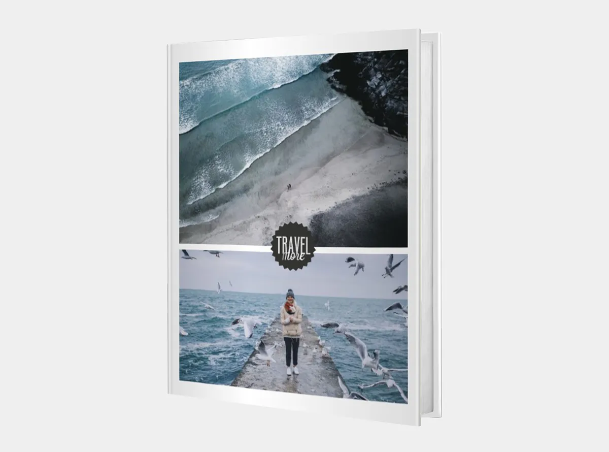 Fotobuch Hardcover A4 mit Landschaften auf dem Cover
